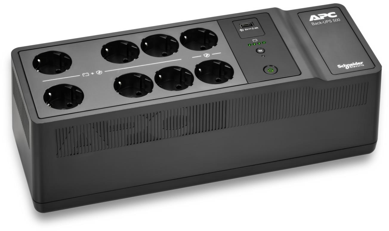 APC Back-UPS 500VA se 8 Schuko zásuvkami