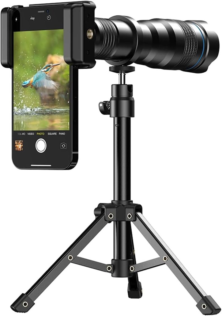 Apexel 36X Telescope Lens with Extendable Tripod