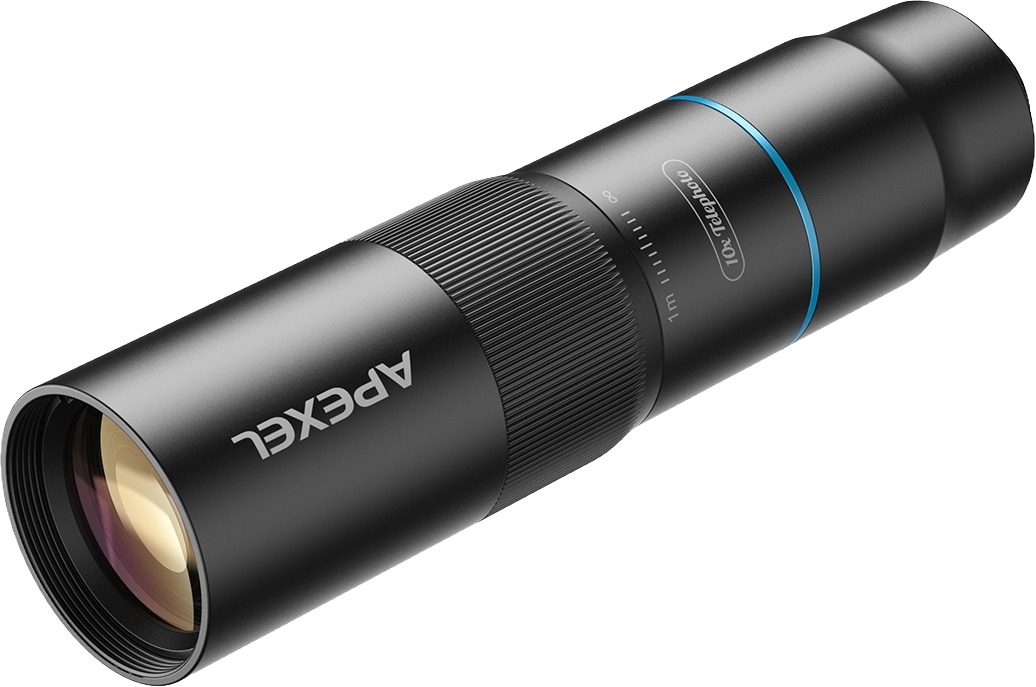 Apexel ED Glass 10X Telephoto Lens & 200mm Macro Lens 2IN1 Kit