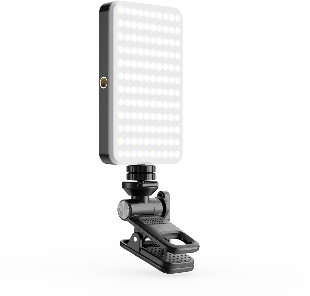 Apexel Mini Vlog Tripod with LED Light & Action Camera Adapter
