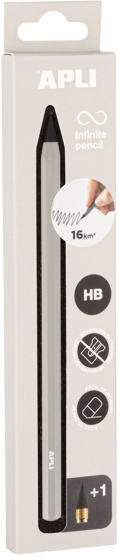 APLI Nekonečná tužka Infinite, stříbrná