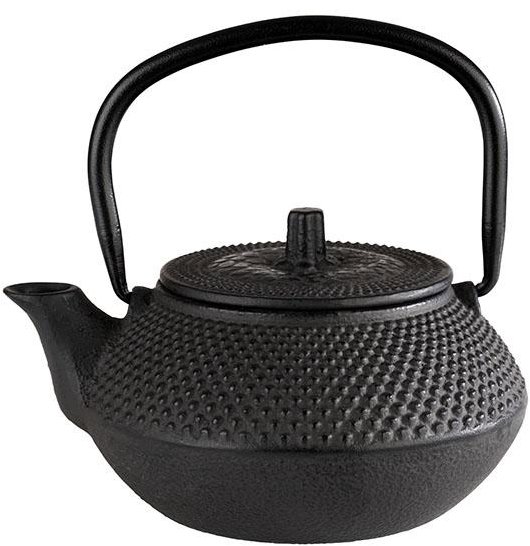 APS ASIA 10990 Konvice na čaj litinová 0,3 l černá