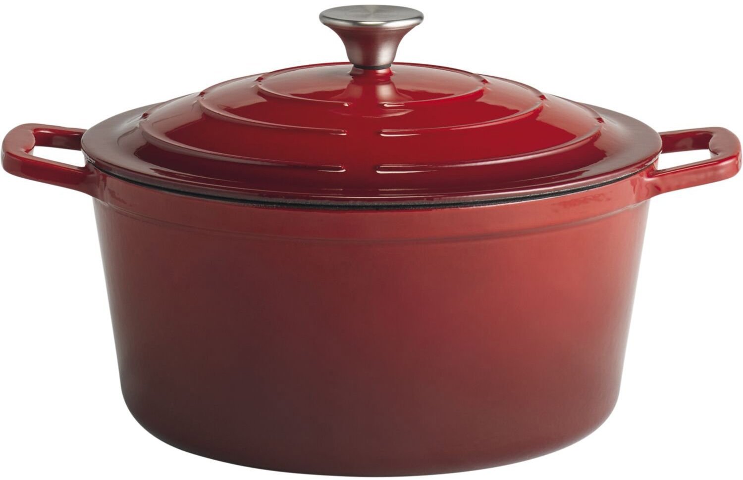 APS 5 Stars Hrnec s poklicí, výška 130 mm, průměr 280 mm, červený