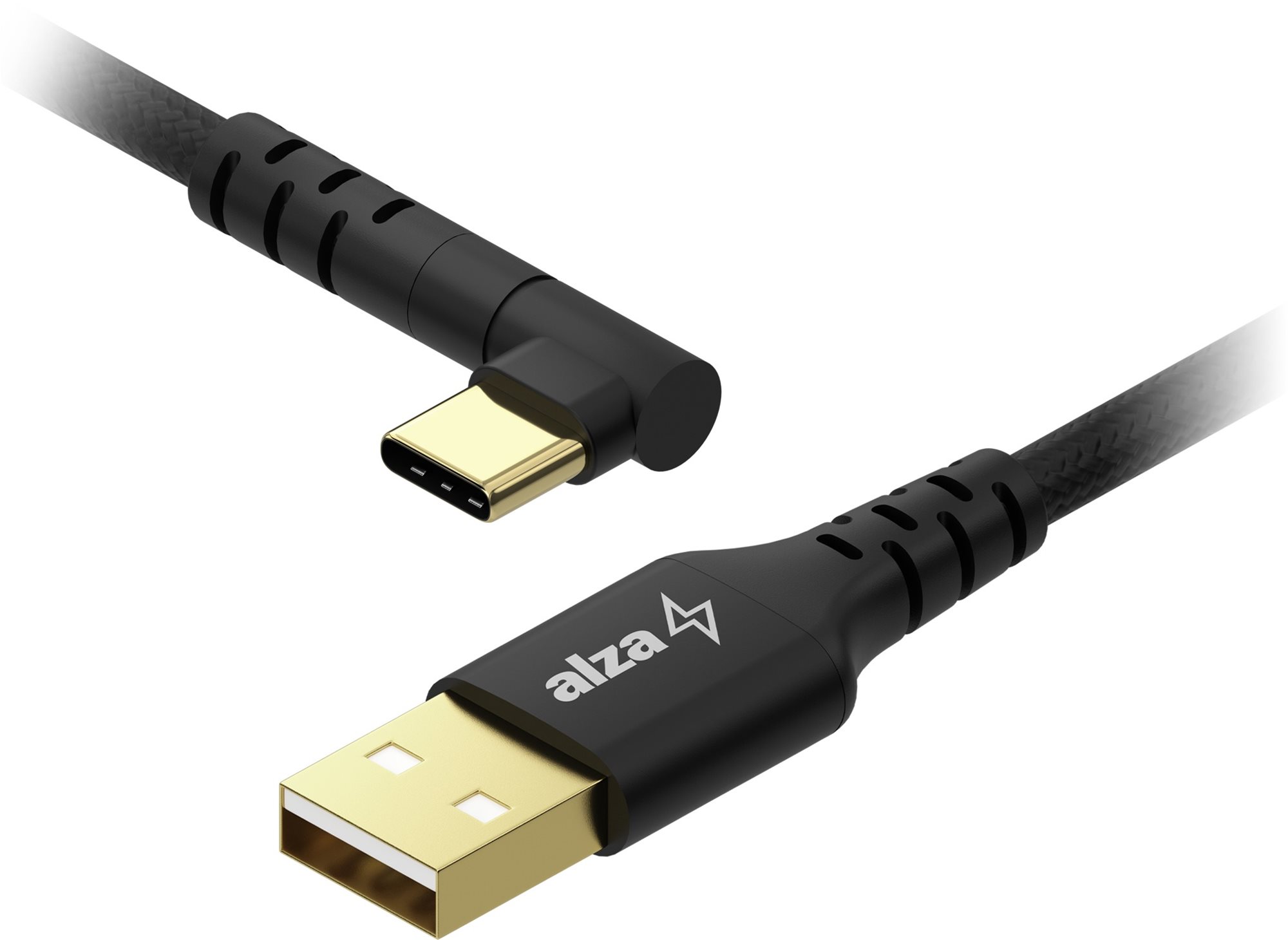 AlzaPower 90AluCore - vysokokapacitní kabel USB-A ke USB-C 2.0