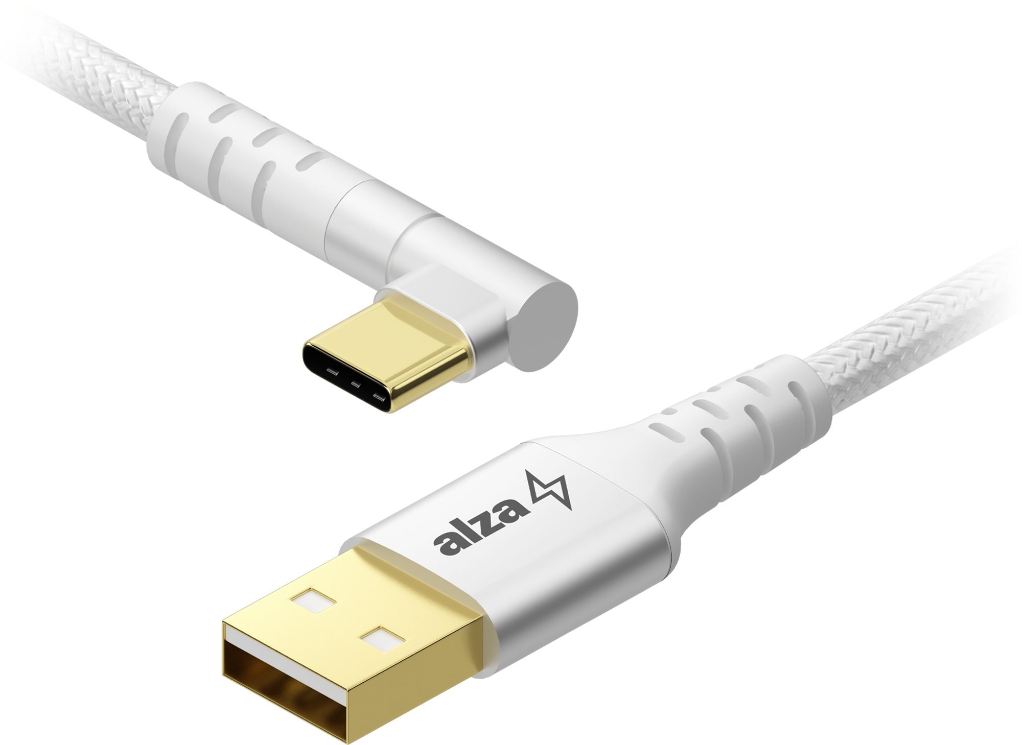 AlzaPower 90AluCore - vysokorychlostní kabel USB-A na USB-C 2.0