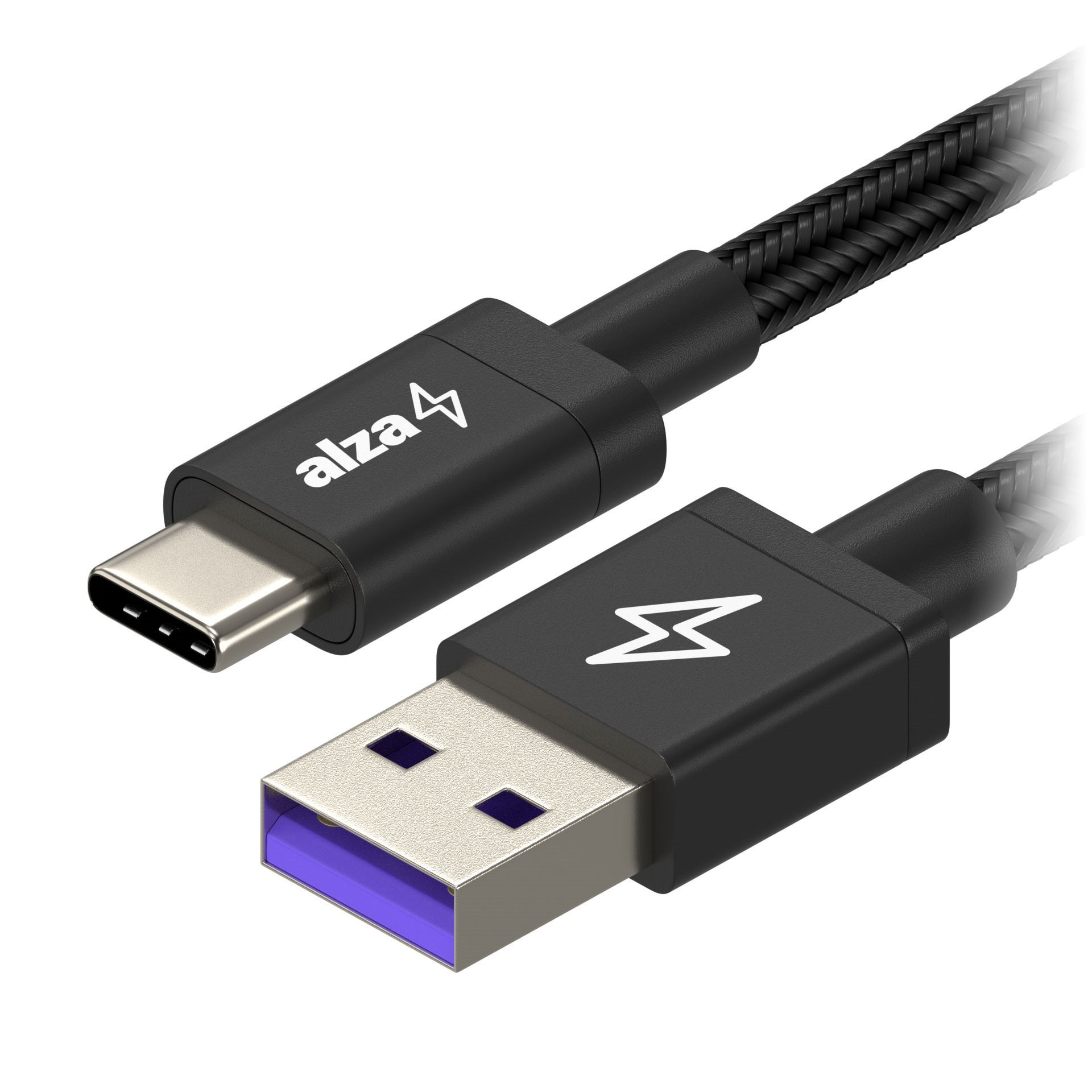 AlzaPower RapidCore - vysokorychlostní kabel USB-A to USB-C s výkonností až 100W