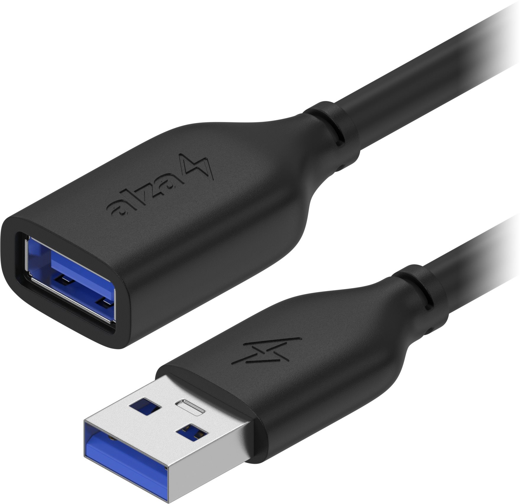AlzaPower Core USB-A (M) to USB-A (F) 3.2 Gen 1, 1.5m černý