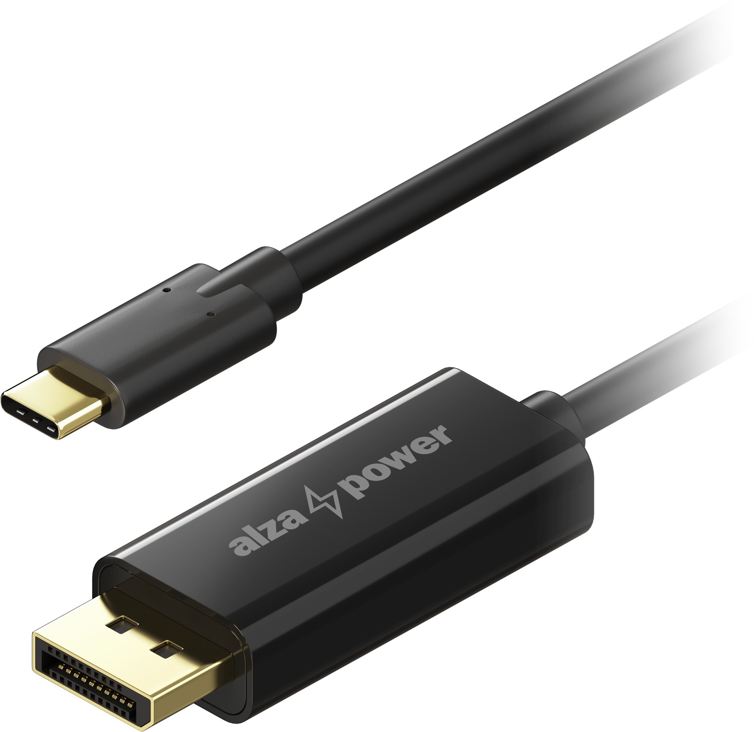 AlzaPower Core USB-C na DisplayPort 1.2 2m černý