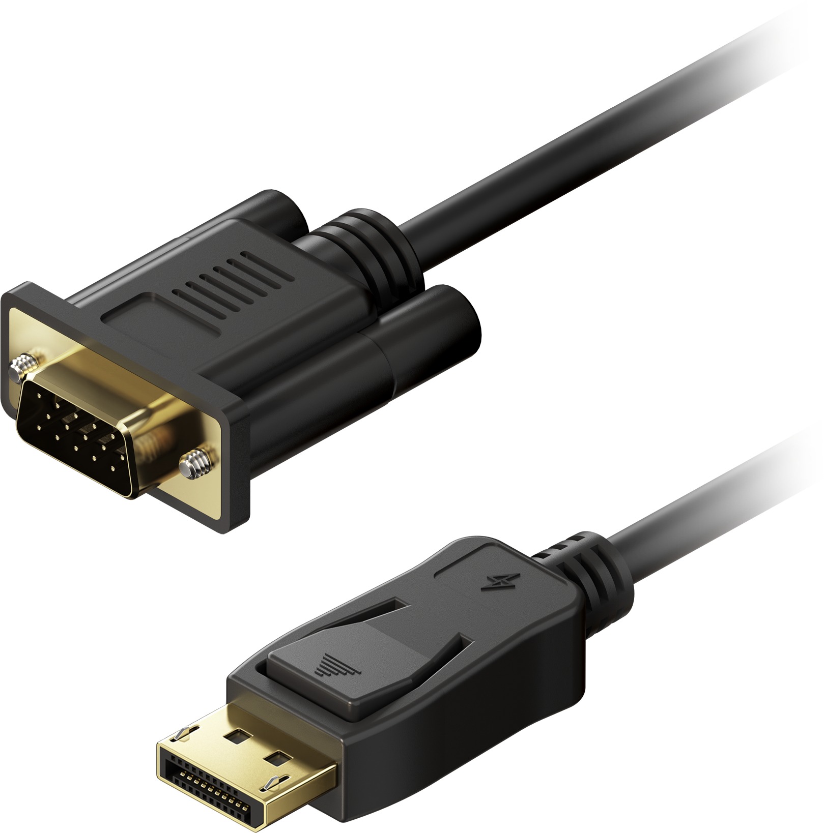 AlzaPower Core DisplayPort na VGA FullHD 3m černý