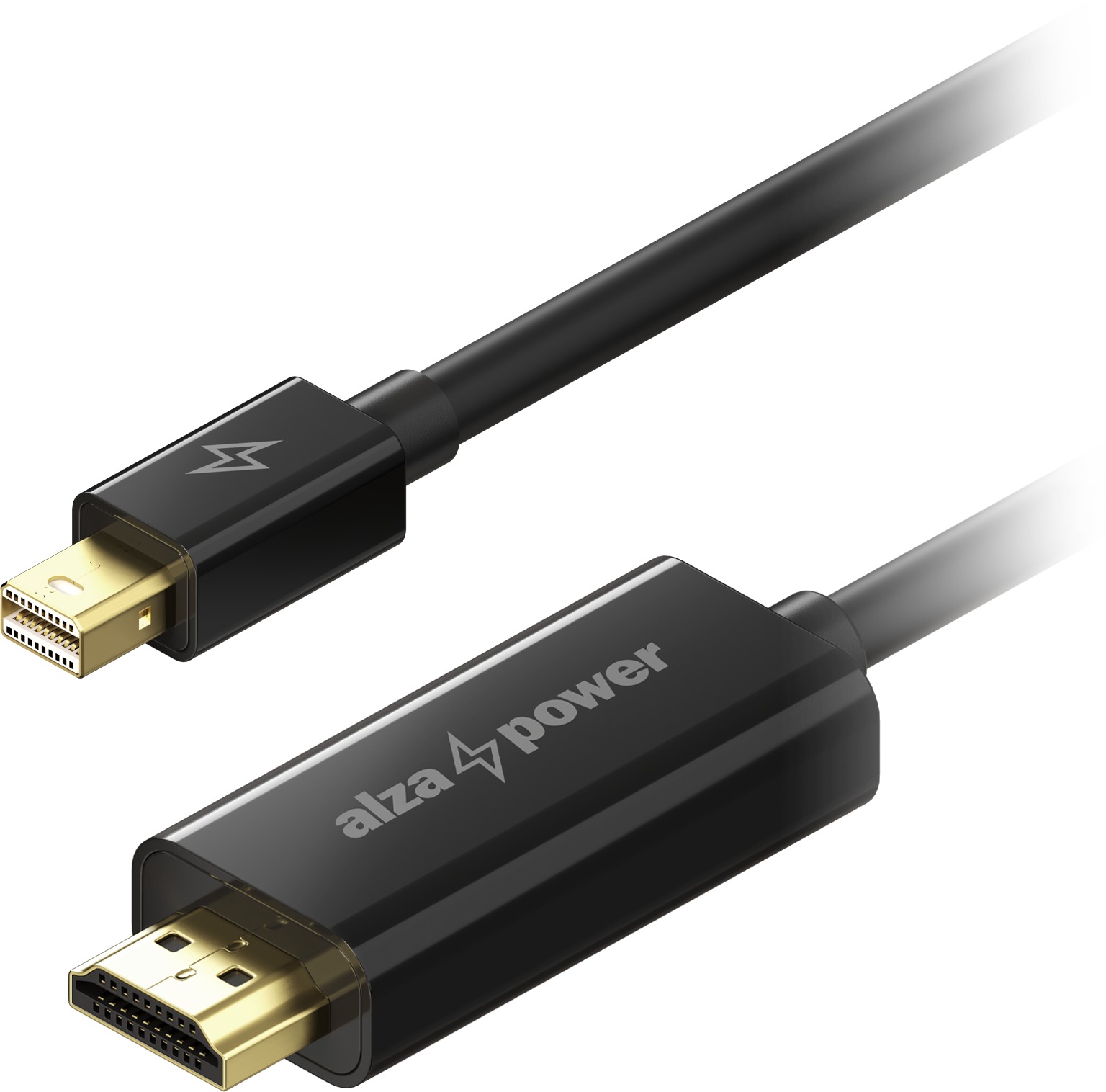 AlzaPower Core MiniDisplayPort na HDMI 4K 1m černý