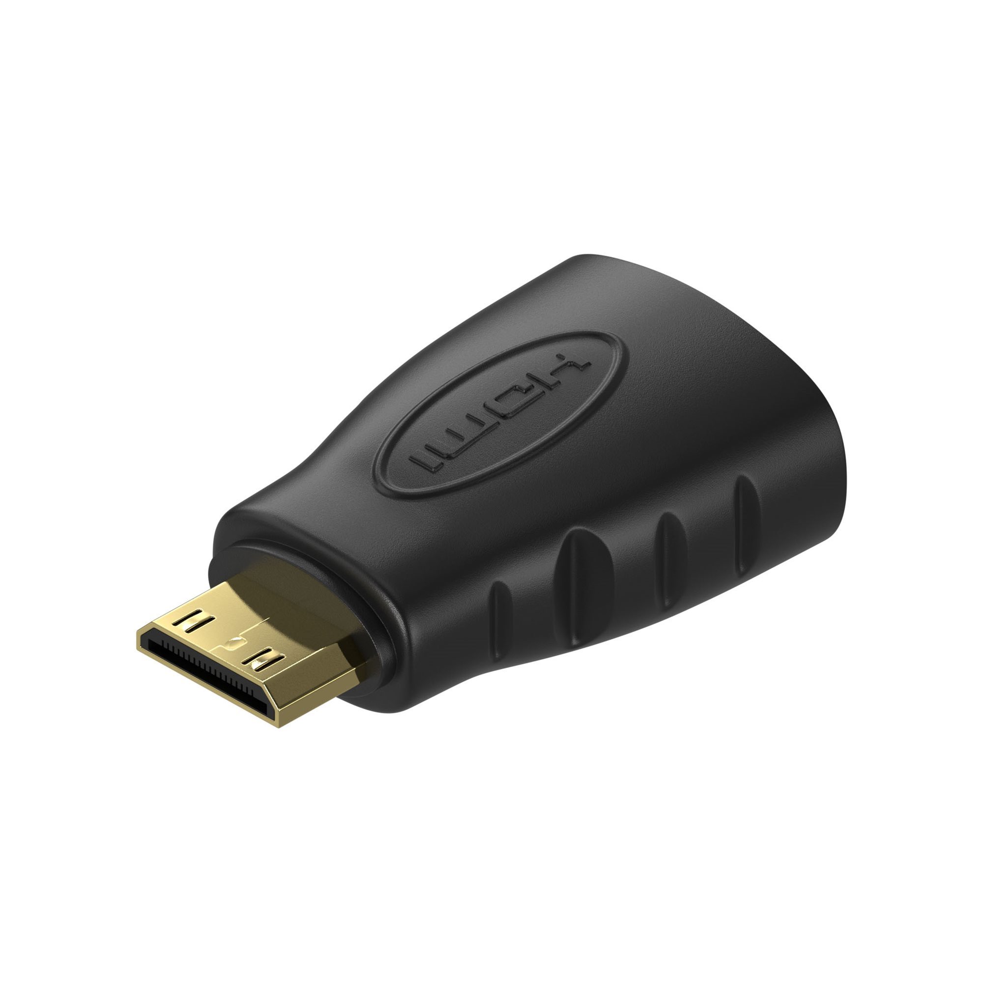 Mini HDMI-C (M) to HDMI (F) kabel 10.2Gbps FullHD černý od AlzaPower