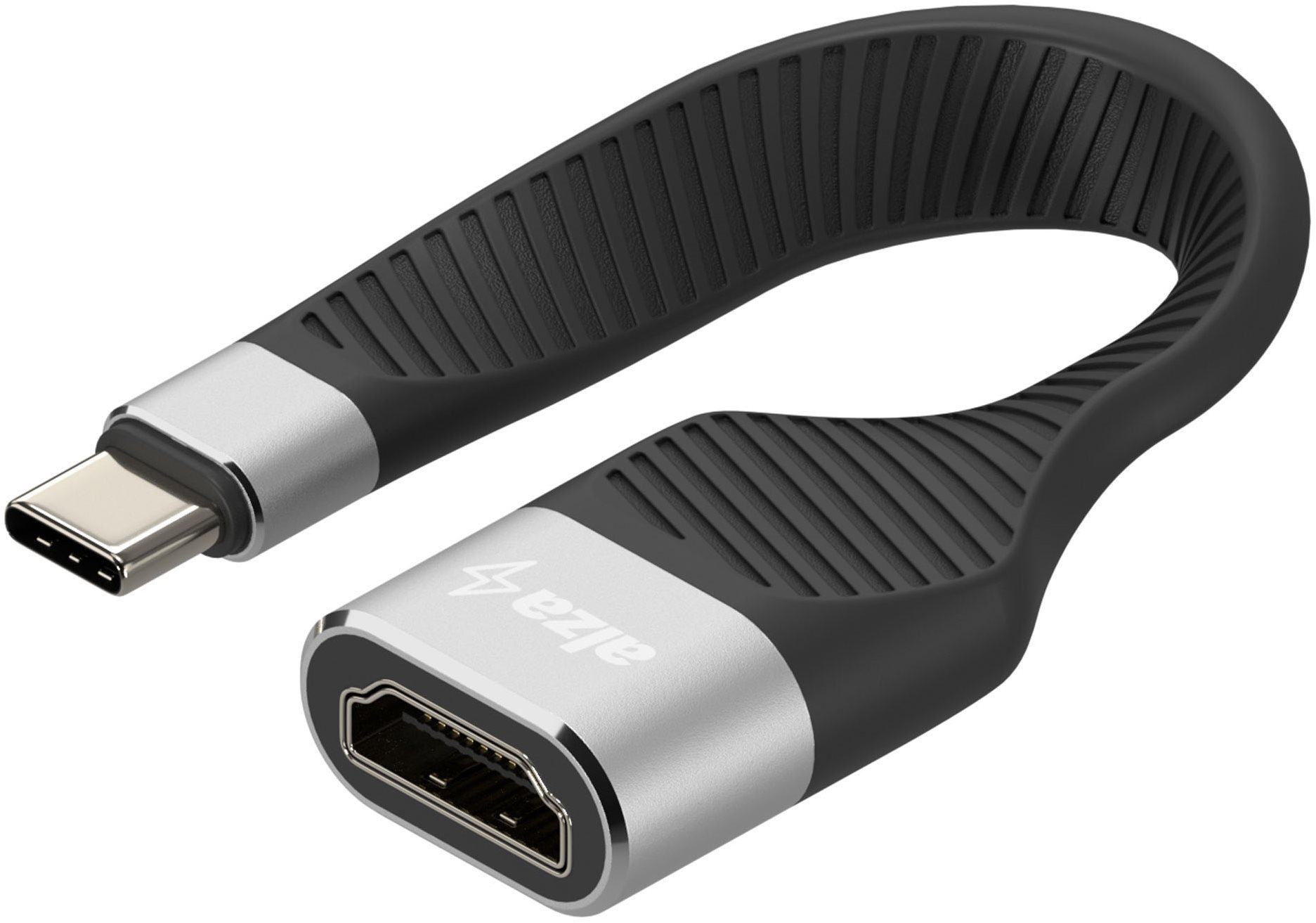 AlzaPower FlexCore USB-C 3.2 Gen 2 (M) to HDMI (F) 4K 60Hz černý