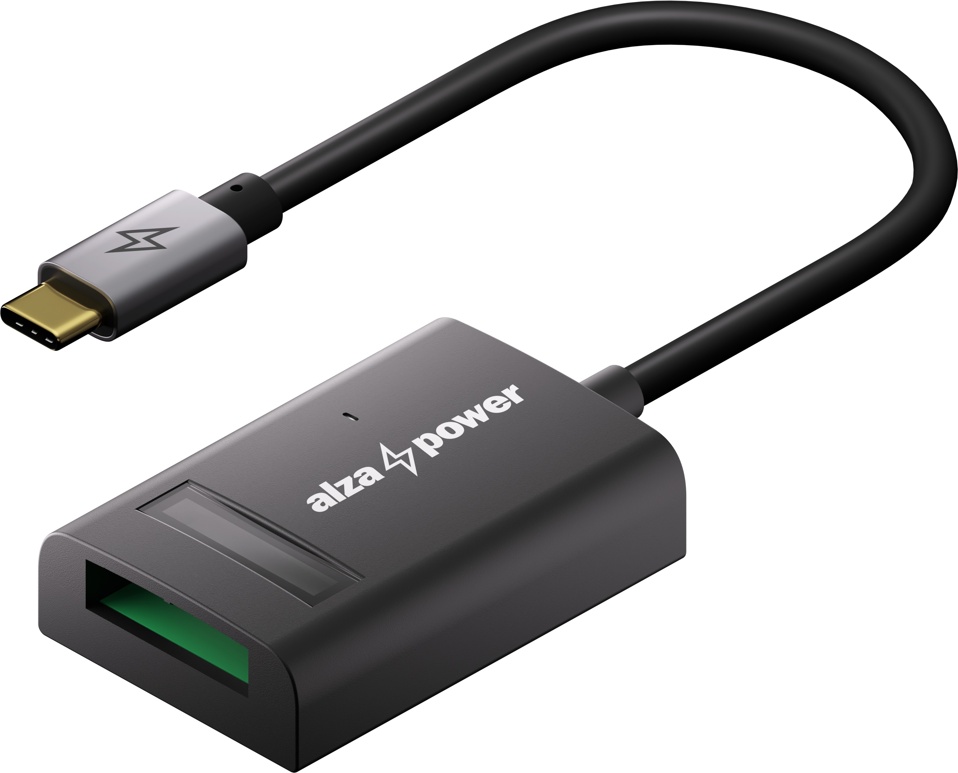 AlzaPower USB-C 3.2 Gen 2 (M) to M.2 NVMe & SATA 0.2m černý