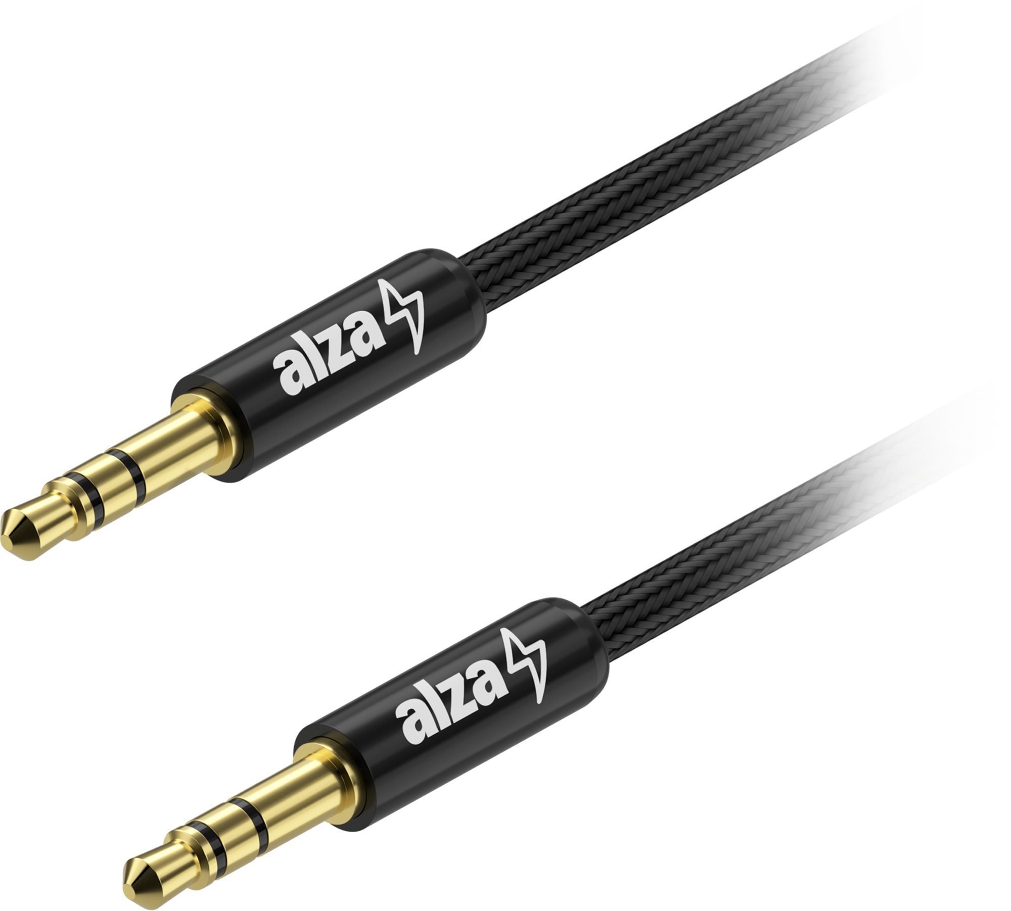 AlzaPower AluCore Audio 3.5mm Jack (M) to 3.5mm Jack (M) 3m černý