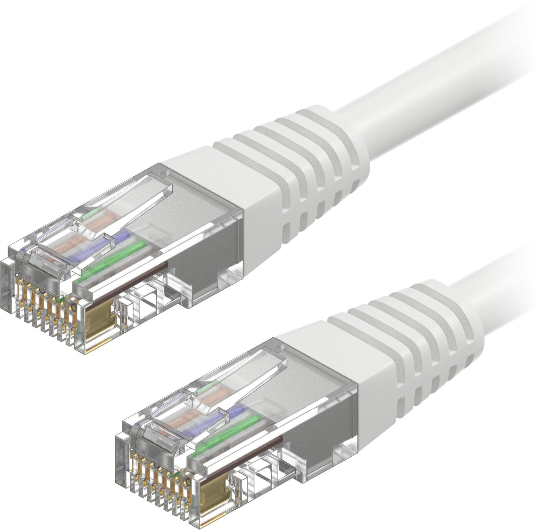 AlzaPower Patch CAT5E UTP 0,25m bílý