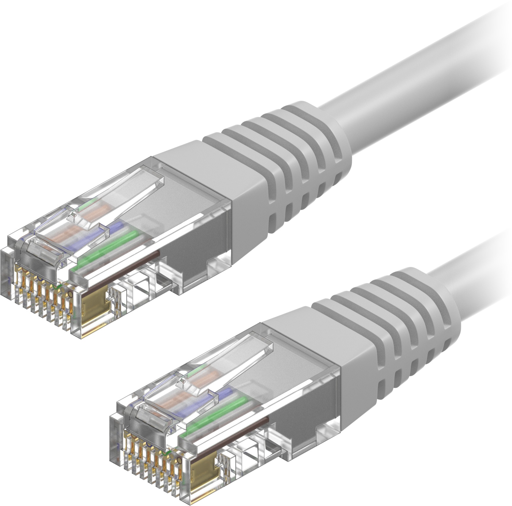 AlzaPower Patch CAT6 UTP 1m šedý