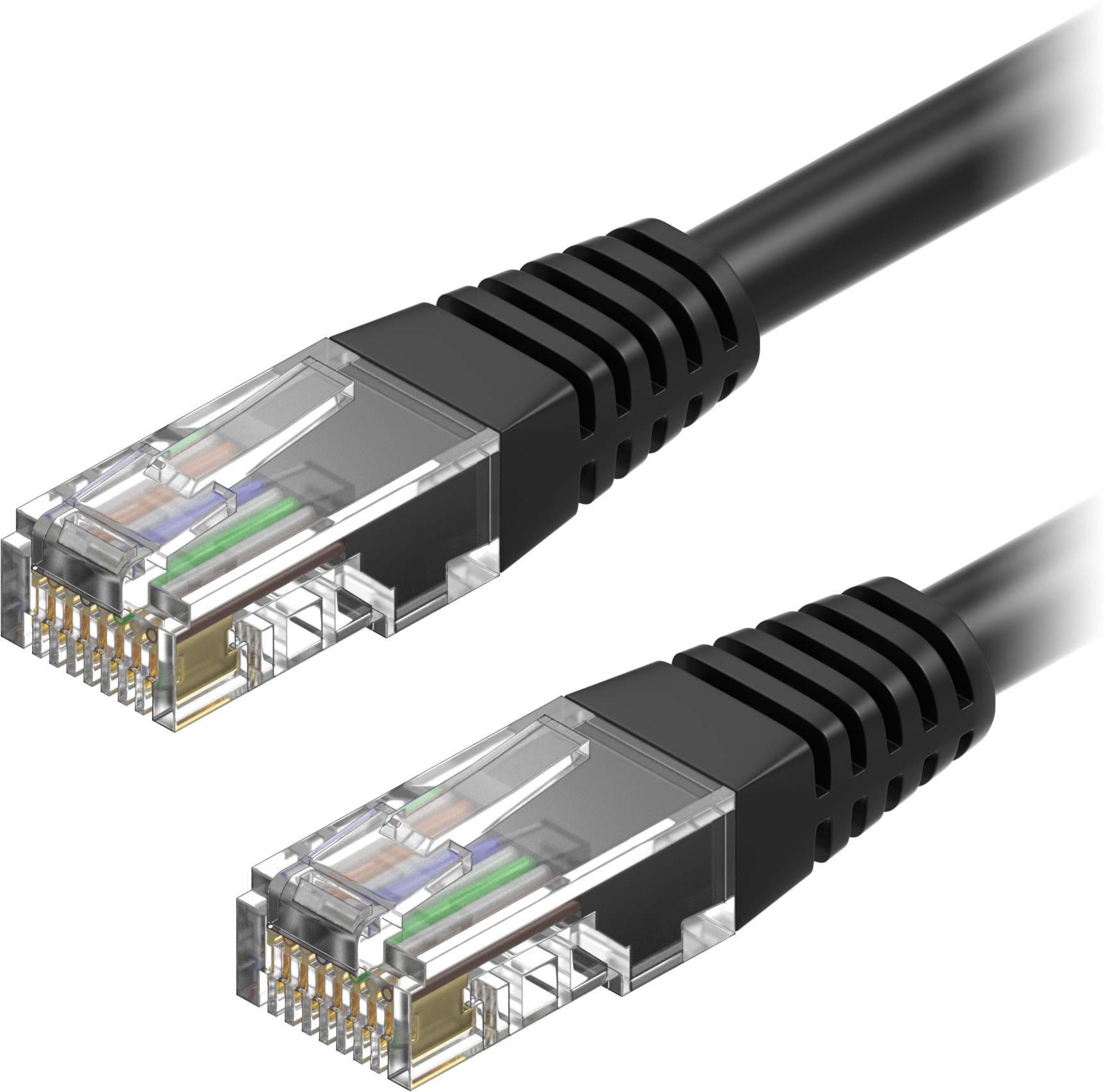 AlzaPower Patch CAT6 UTP 15m černý