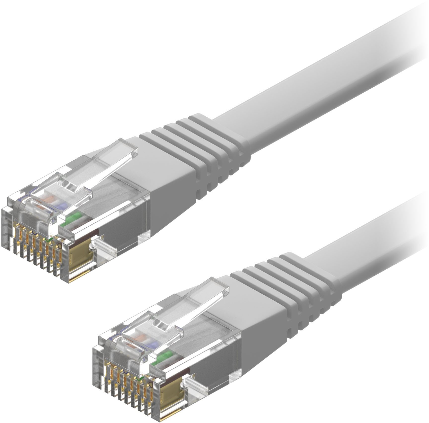 AlzaPower Patch CAT6 UTP Flat 2m šedý