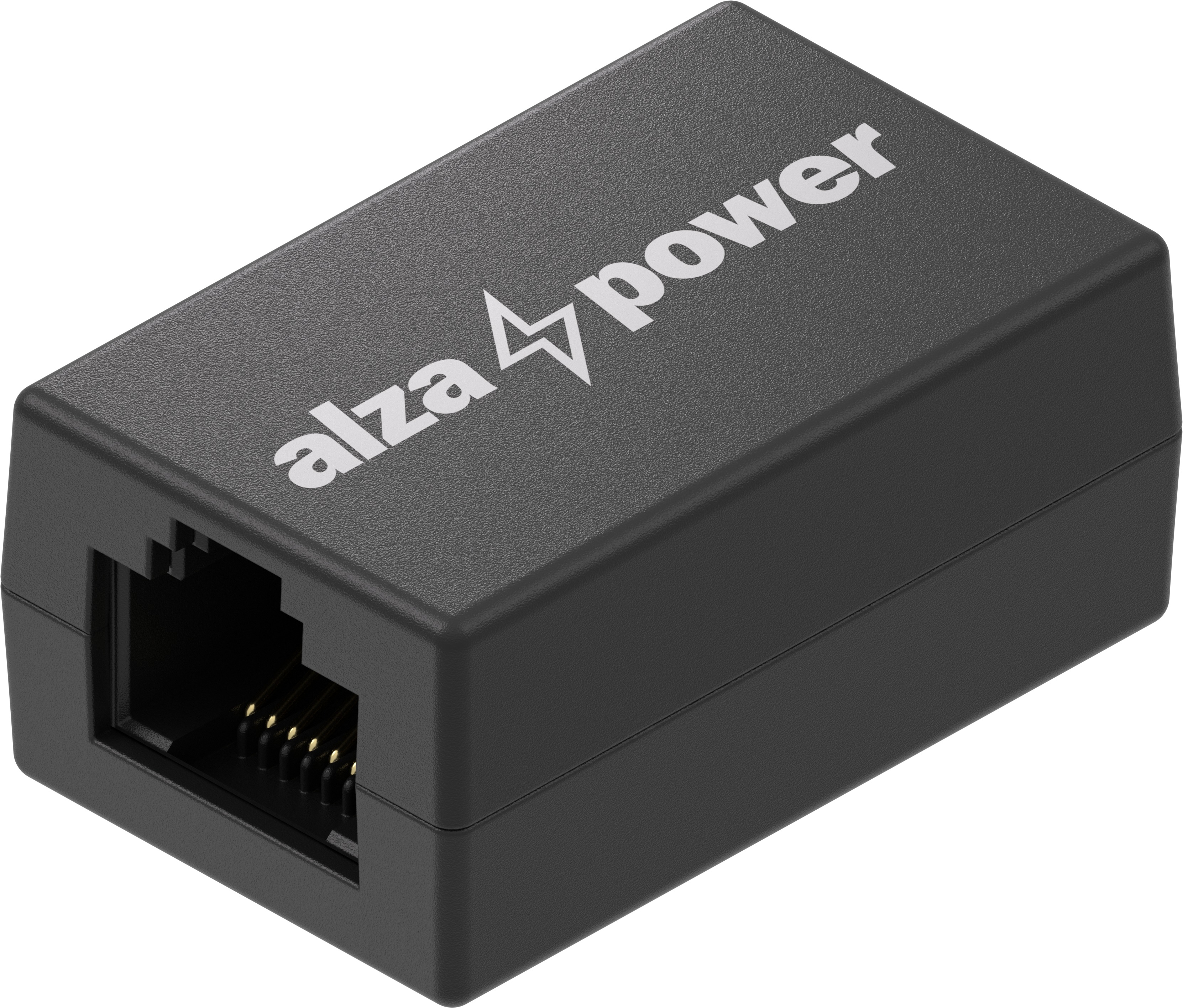 AlzaPower CAT6 Keystone Jack Coupler - černý