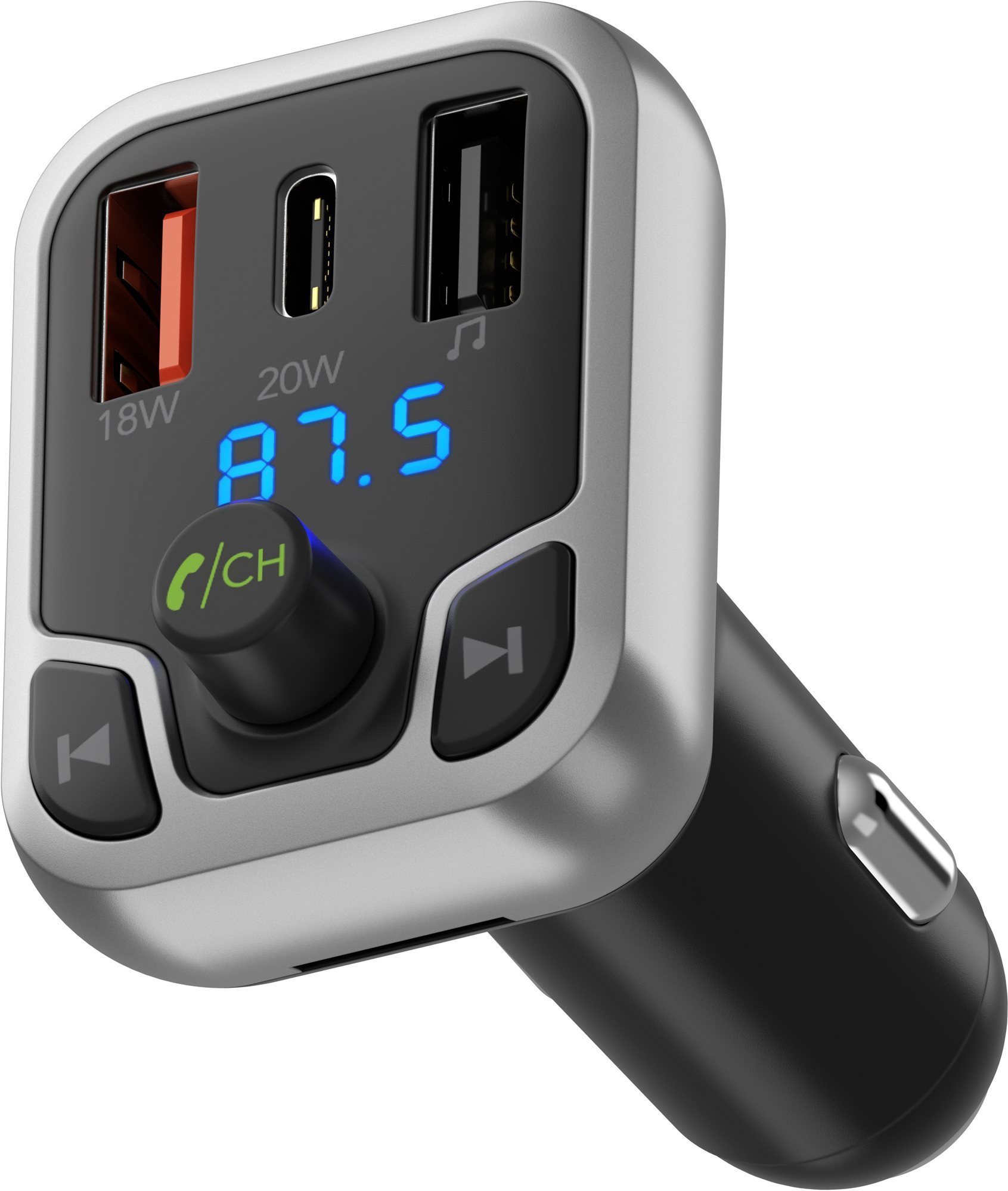 AlzaPower FM Transmitter F100 černý