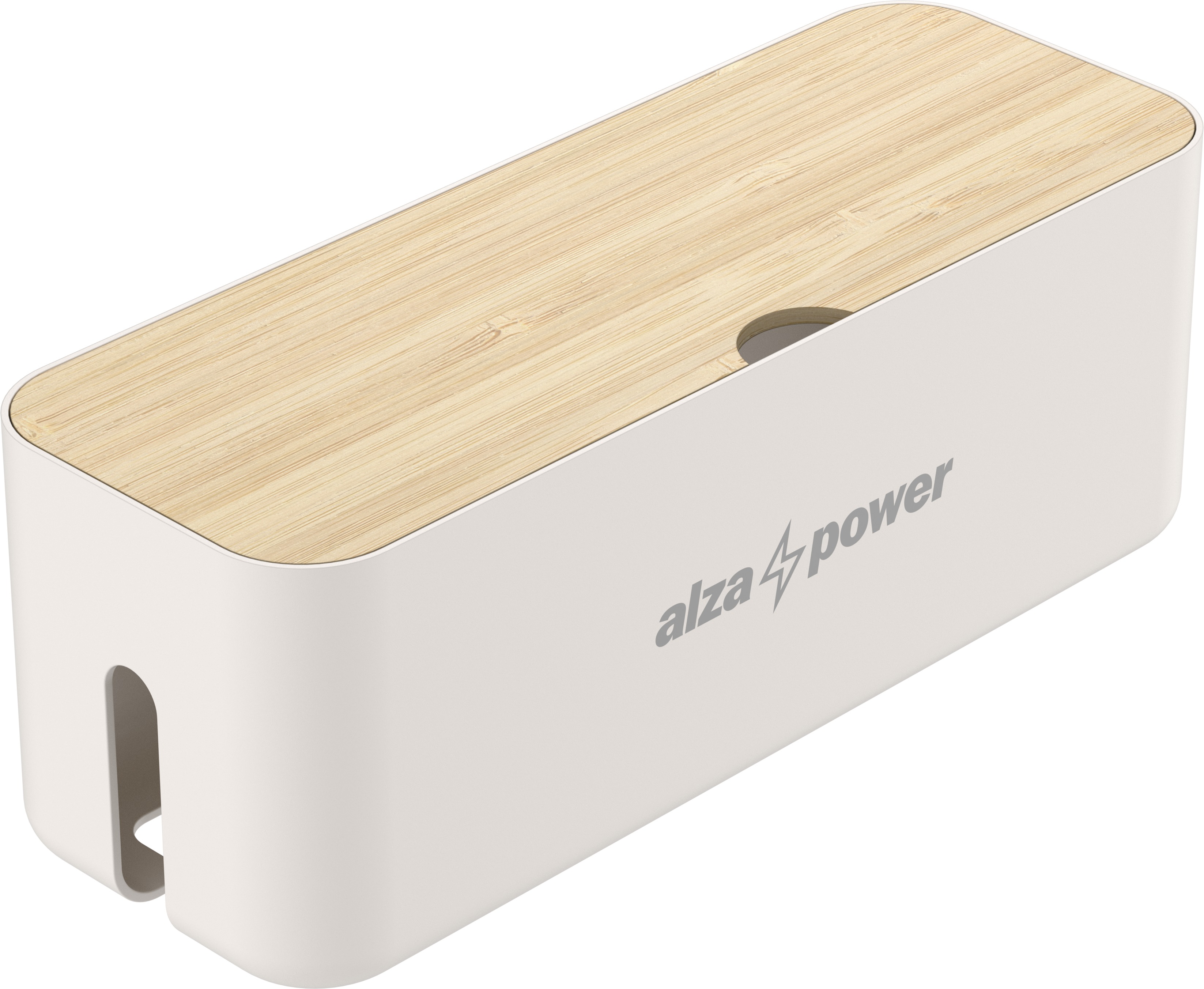 AlzaPower Cable Box Deluxe Small bílý