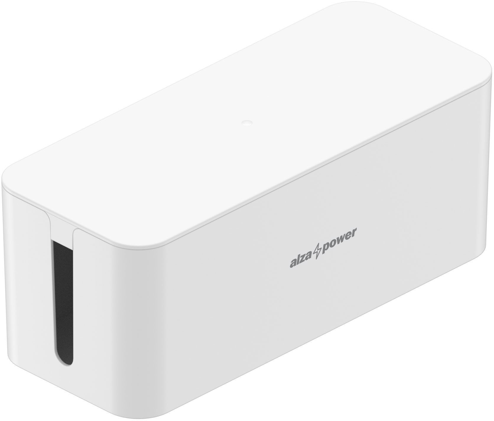 AlzaPower Cable Box Basic Medium bílý