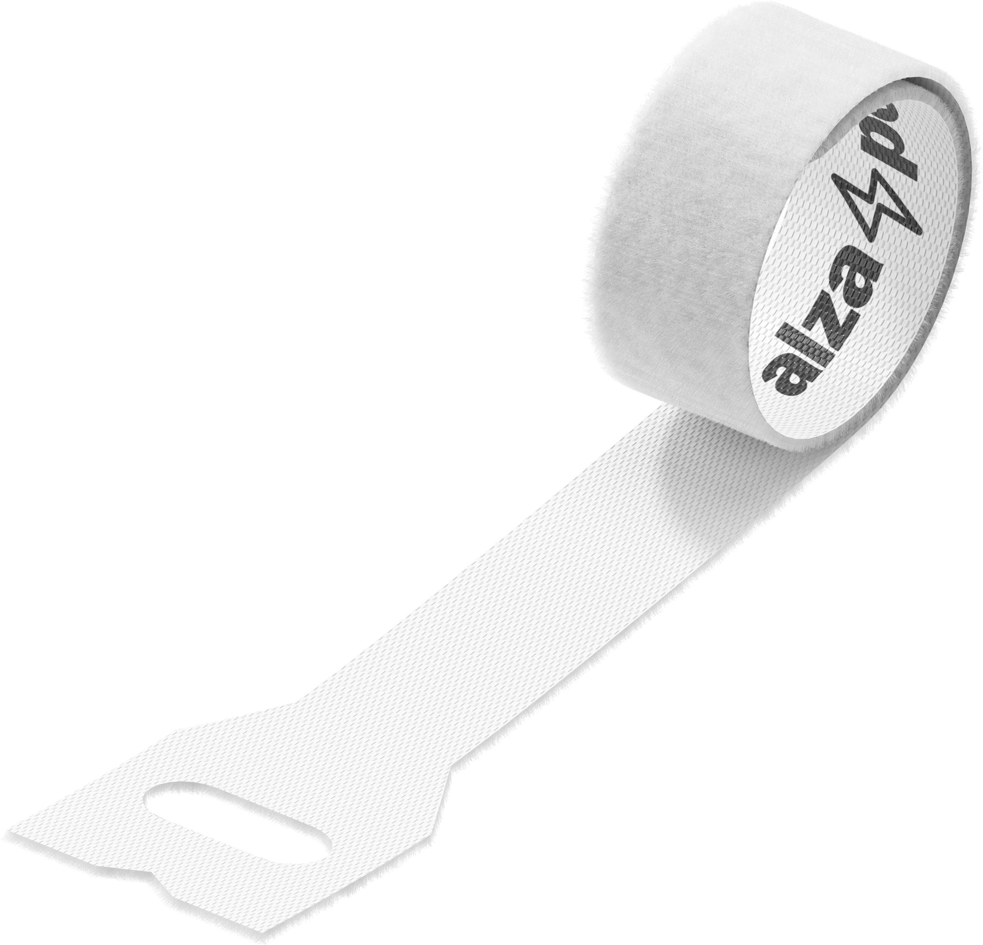 AlzaPower VelcroStrap+ Origin 10pcs bílá