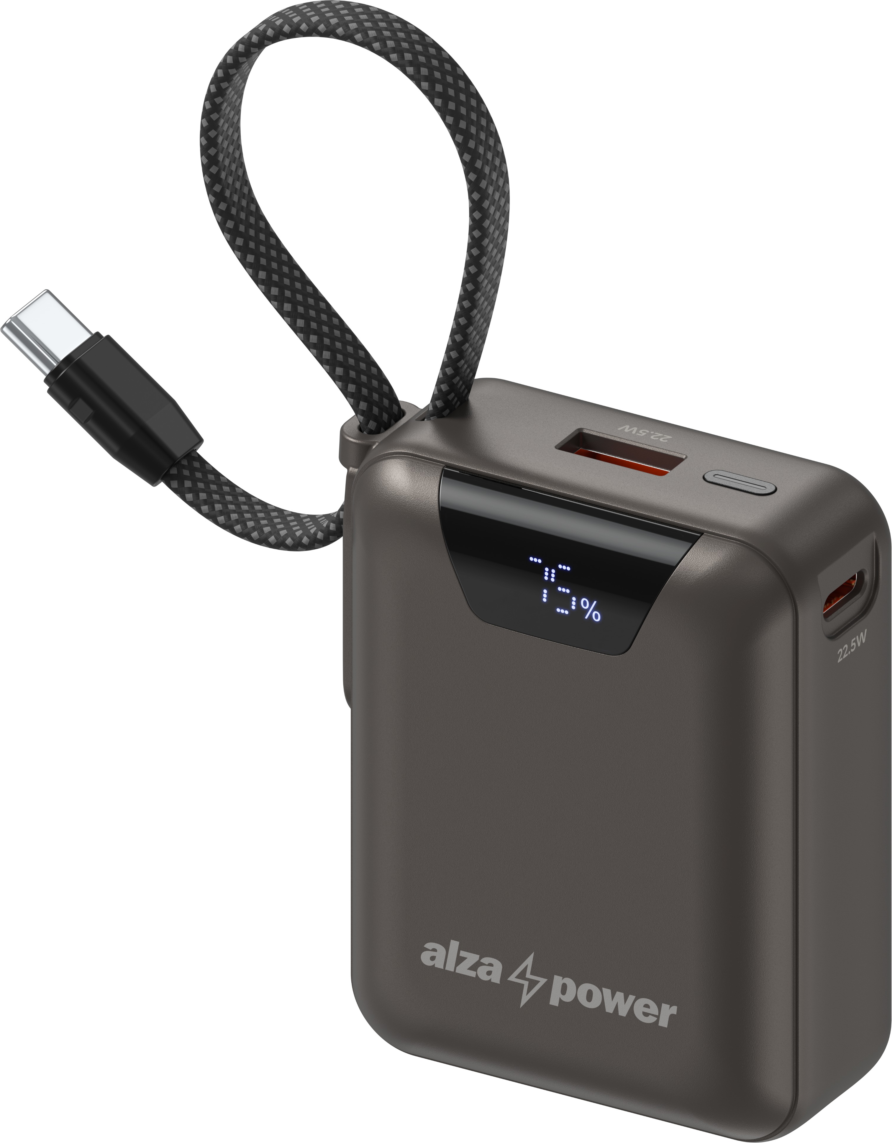 AlzaPower Urban 10000mAh Power Delivery (22,5W) šedá