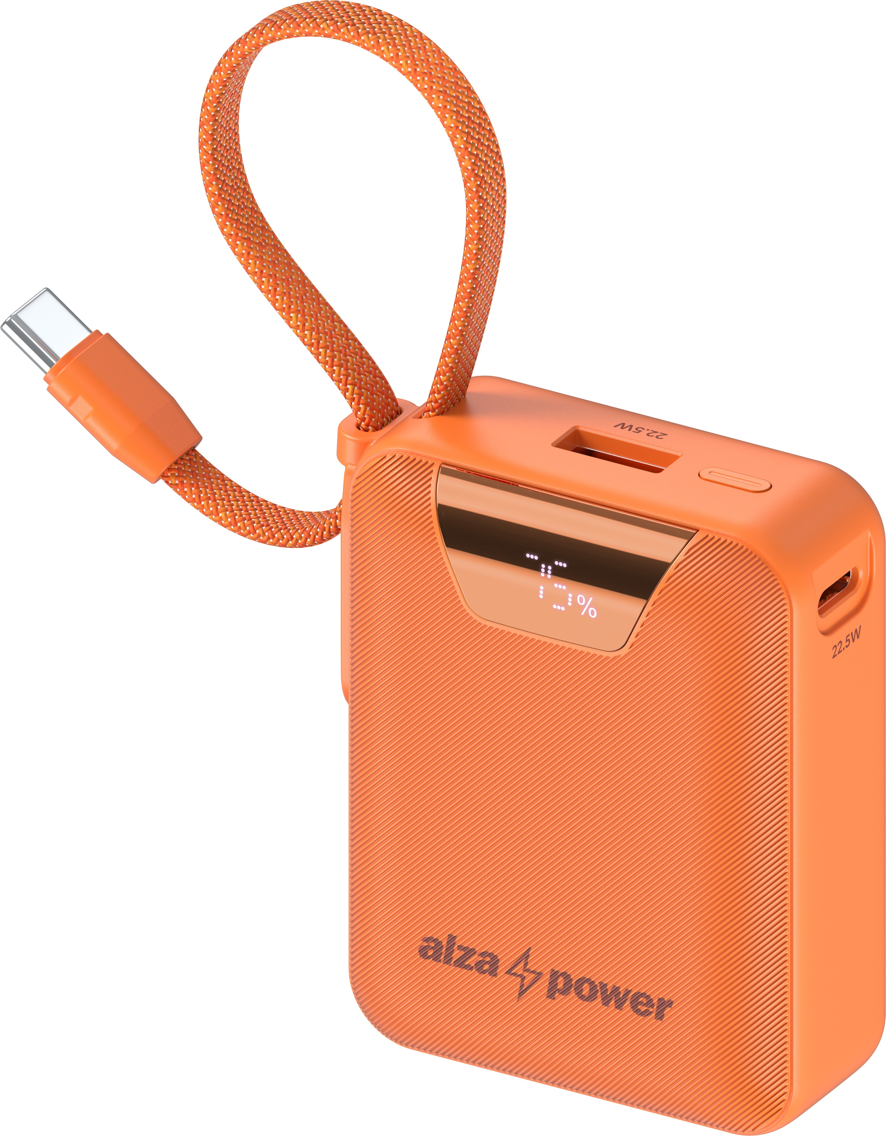 AlzaPower Urban 10000mAh Power Delivery (22,5W) oranžová