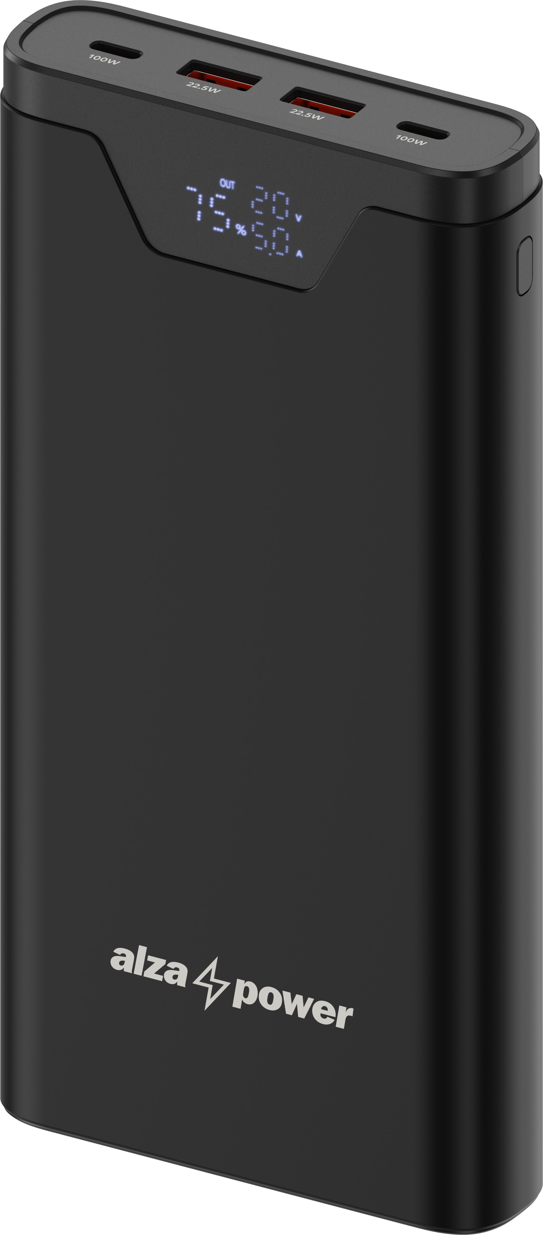 AlzaPower Magma 40000mAh Power Delivery (100W) černá