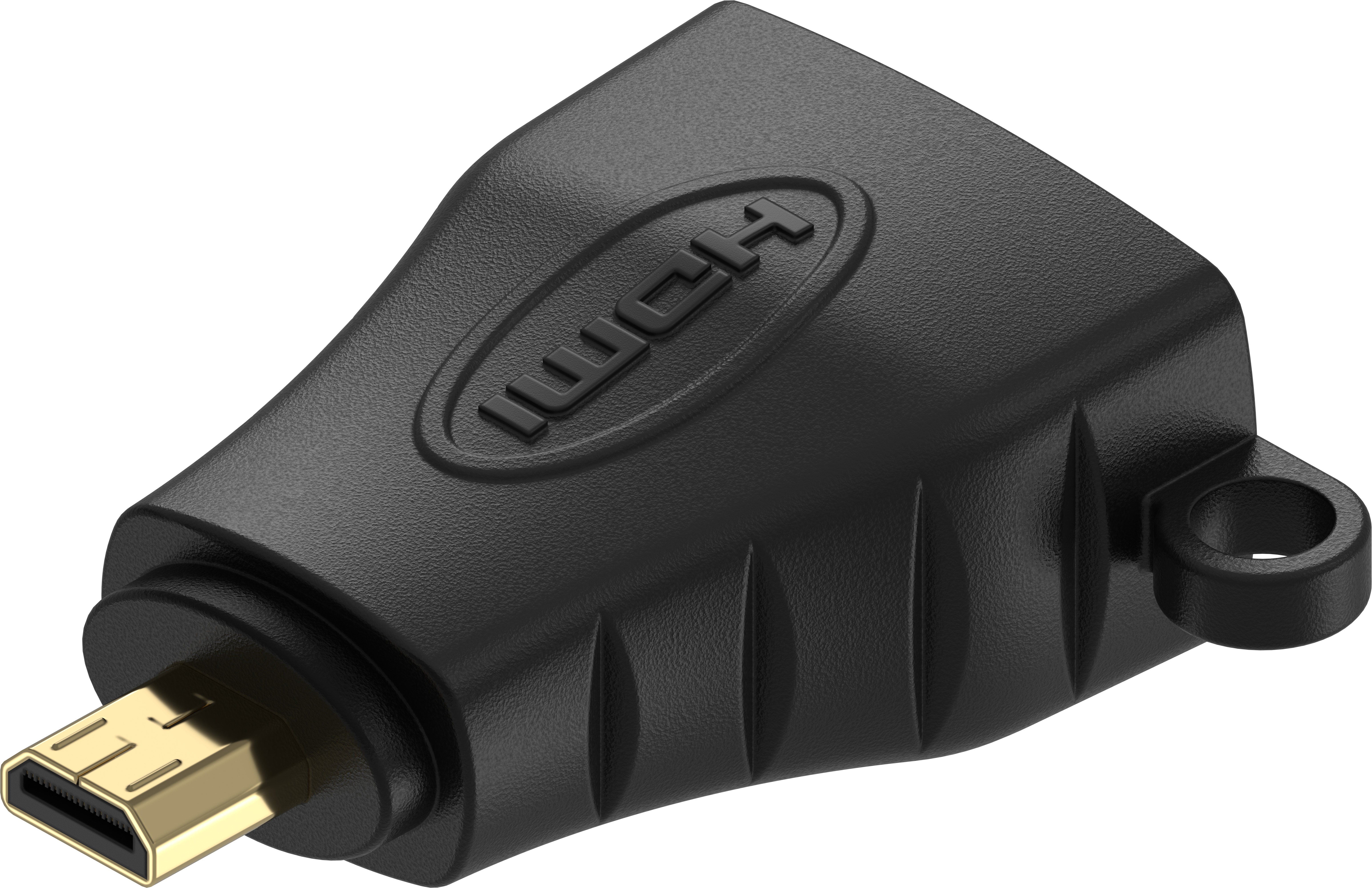 AlzaPower Micro HDMI (M) to HDMI (F) 4K/60Hz černý