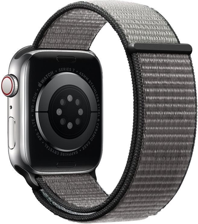 Eternico Airy pro Apple Watch 42mm / 44mm / 45mm / Ultra 49mm Elephant Gray and Black edge