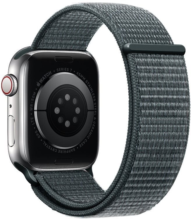 Eternico Airy pro Apple Watch 42mm / 44mm / 45mm / Ultra 49mm Aquamarine Blue and Gray edge