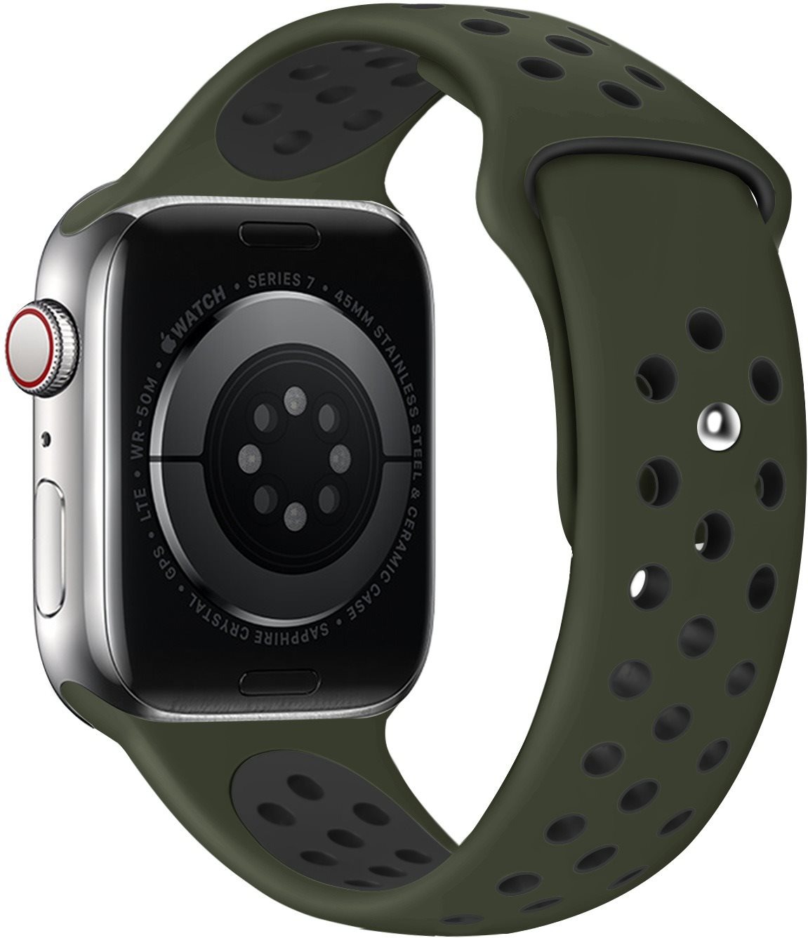 Eternico Sporty pro Apple Watch 42mm / 44mm / 45mm Pure Black and Khaki