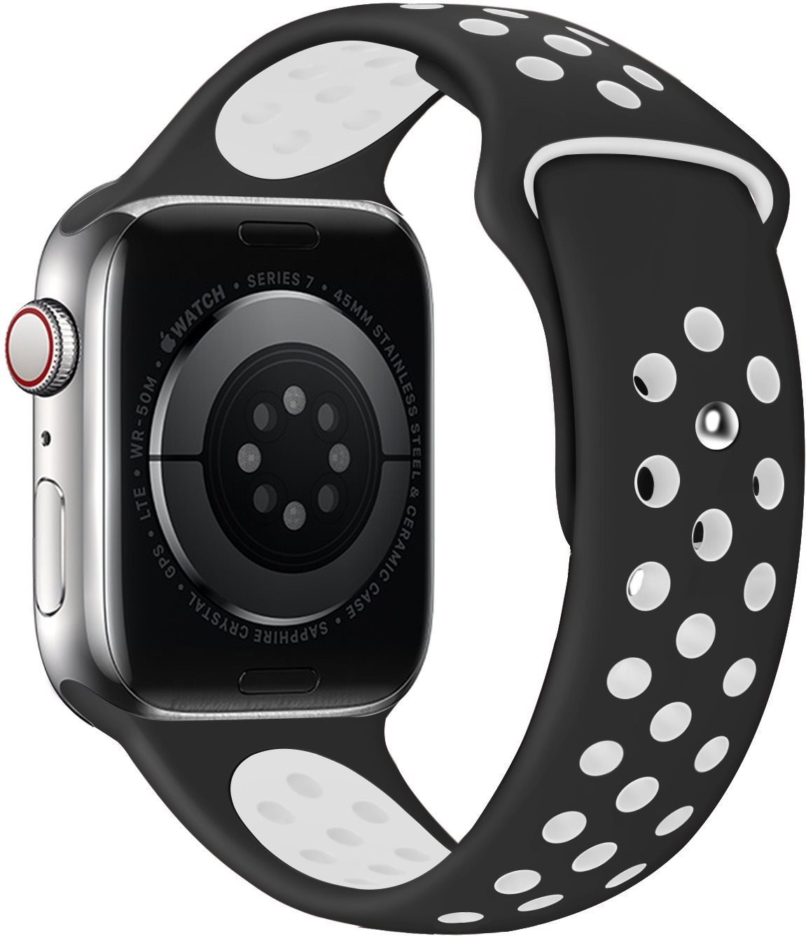 Eternico Sporty pro Apple Watch 38mm / 40mm / 41mm Pure White and Black
