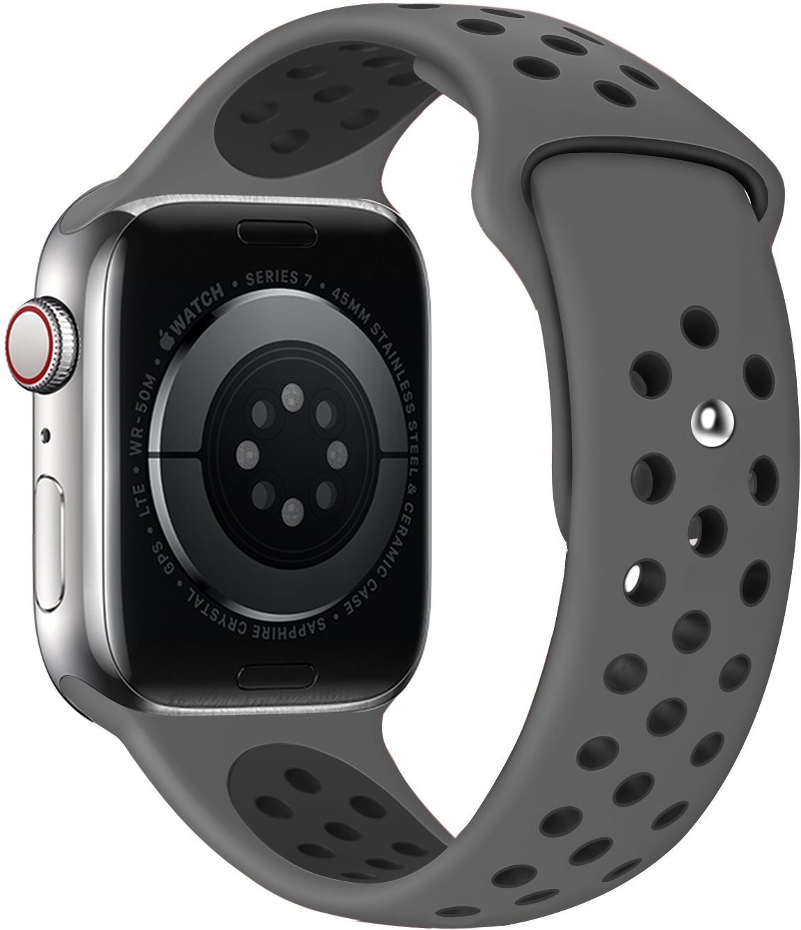 Eternico Sporty pro Apple Watch 42mm / 44mm / 45mm / Ultra 49mm Deep Black and Gray