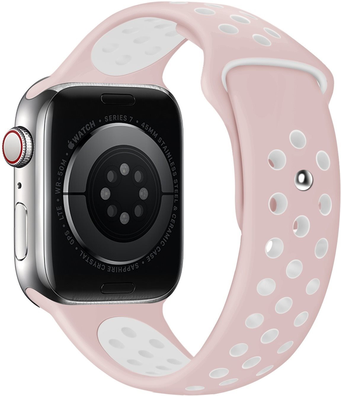 Eternico Sporty pro Apple Watch 44mm / 45mm / 46mm / Ultra 49mm Cloud White and Pink