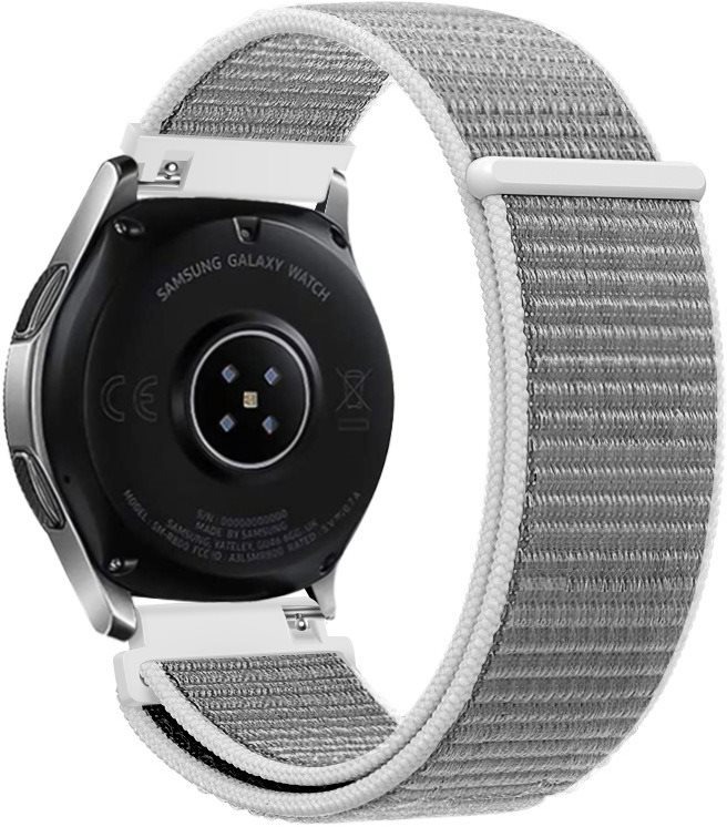 Eternico Airy Universal Quick Release 20mm Elephant Gray and White edge