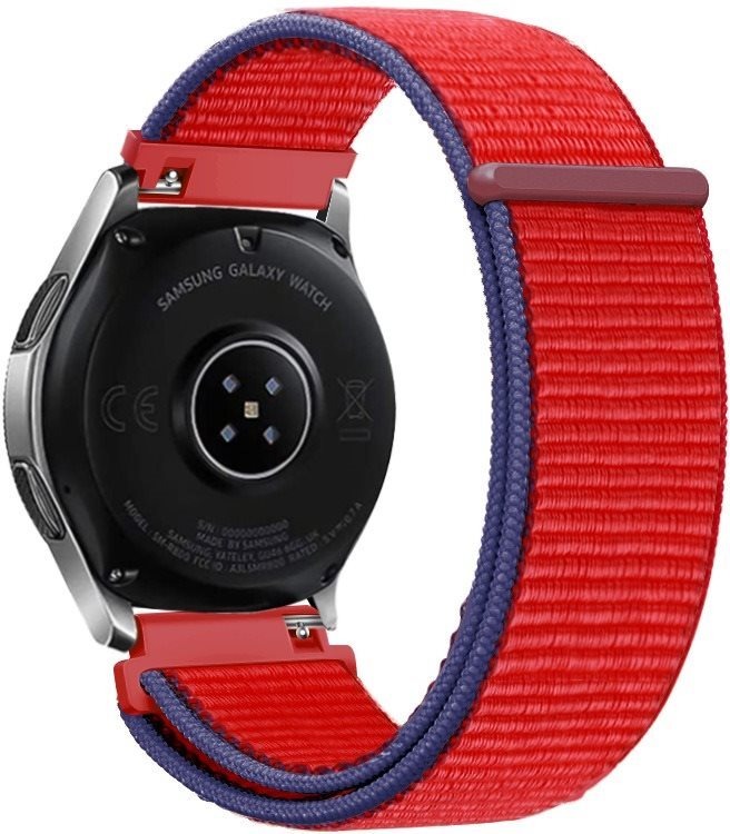 Eternico Airy Universal Quick Release 20mm Chilli Red and Blue edge