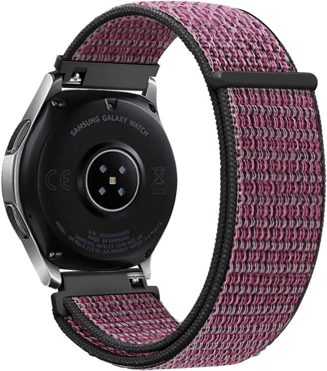 Eternico Airy Universal Quick Release 20mm Fig Purple and Black edge