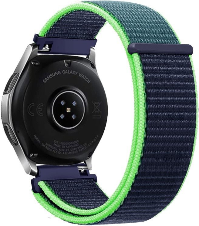 Eternico Airy Universal Quick Release 20mm Night Blue and Green edge