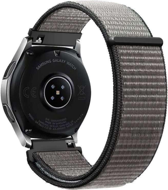 Eternico Airy Universal Quick Release 22mm Elephant Gray and Black edge