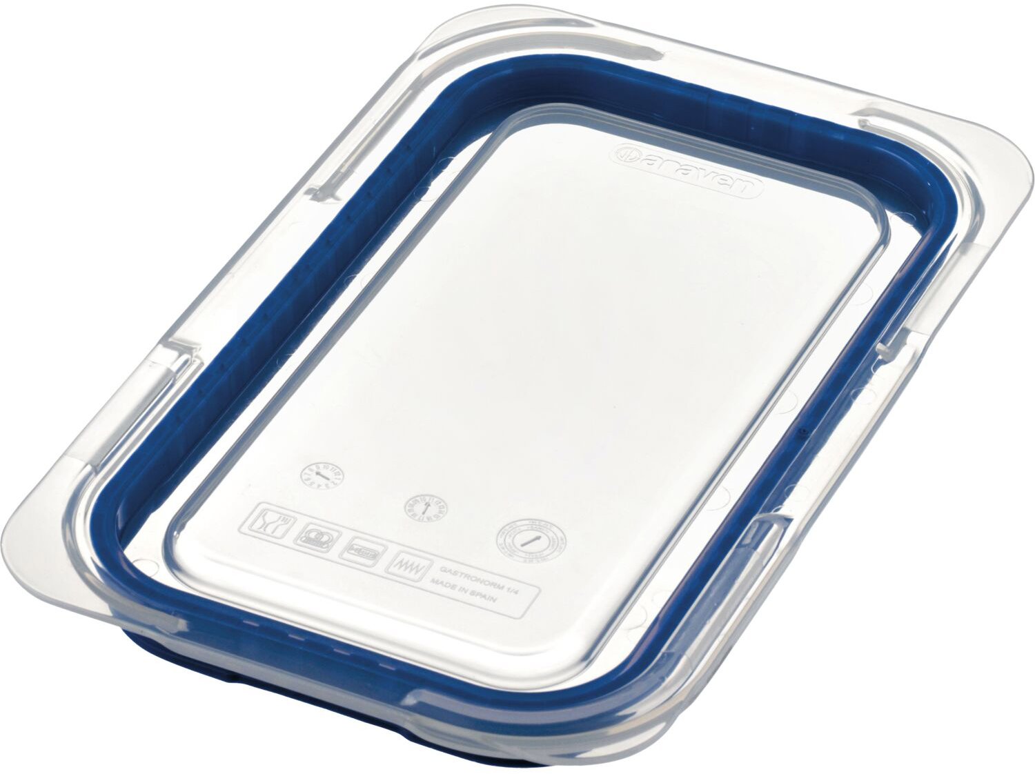 Araven Víko na gastronádobu GN 1/4, polypropylen, hermetické
