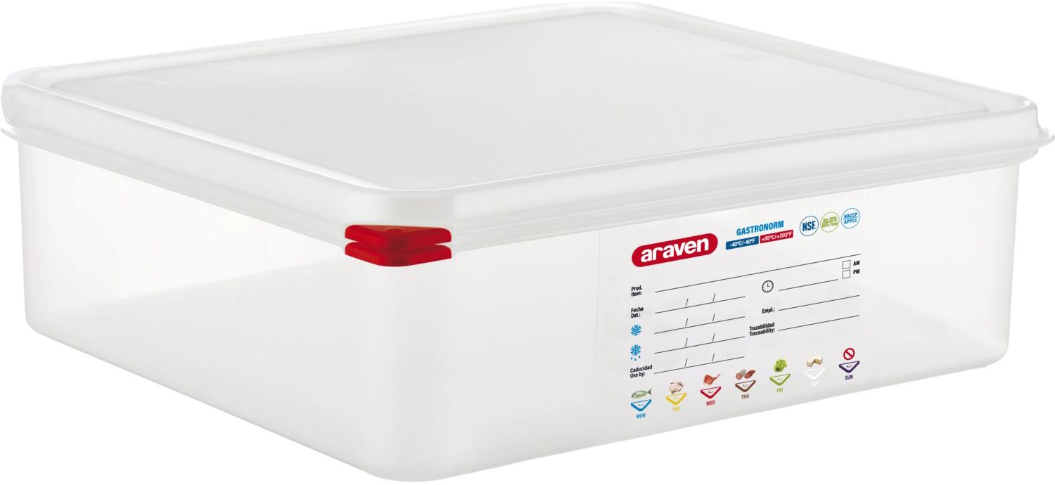 Araven Gastronádoba s víkem GN 2/3, PP, hloubka 100 mm, objem 9 l, hermetická