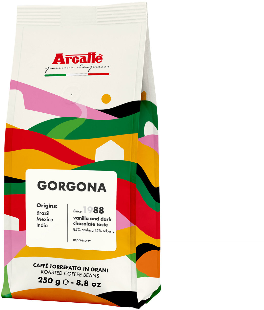 Arcaffe Gorgona, zrnková, 250g