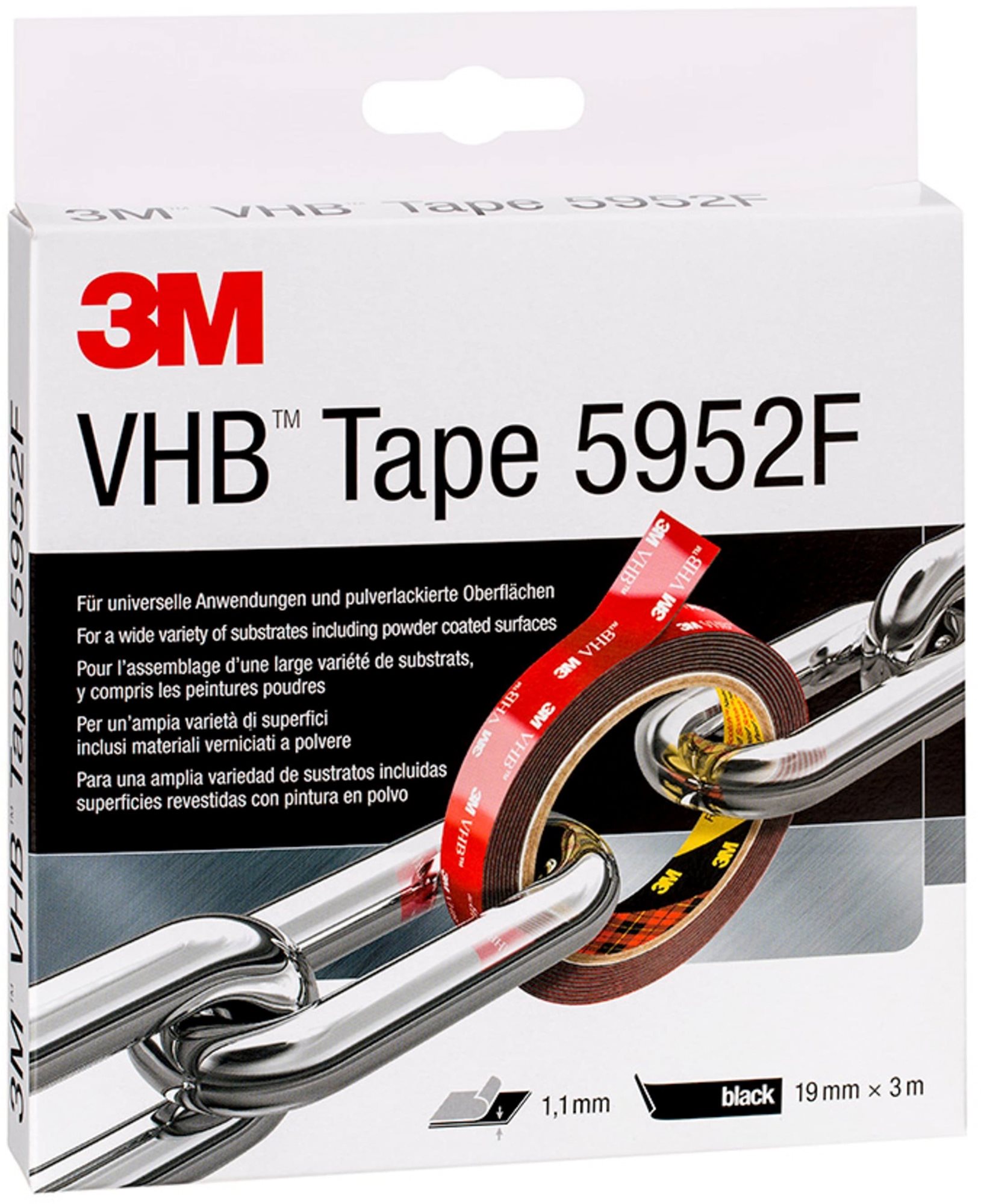 3M VHB™ Oboustranná lepicí páska 5952F černá 3m