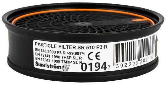 SUNDSTRÖM SR 510 P3 pro polomasky a celoobličejové masky