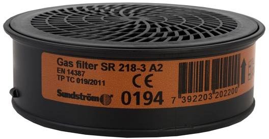 SUNDSTRÖM SR 218-3 A2 - pro polomasky a celoobličejové masky