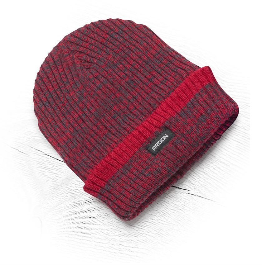 Ardon Zimní čepice pletená+fleece Vision Neo červená