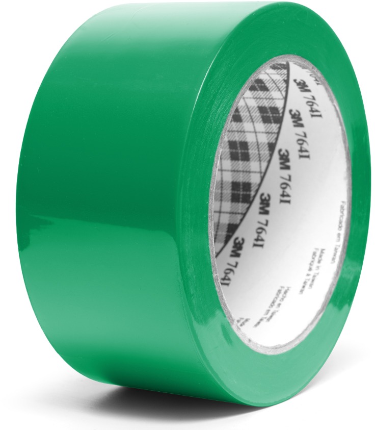3M univerzální označovací PVC lepicí páska 764i, 50 mm x 33 m, zelená
